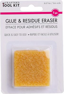 Borrador GLUE &amp; RESIDUE, para retirar residuos adhesivo (goma) blíster c/1