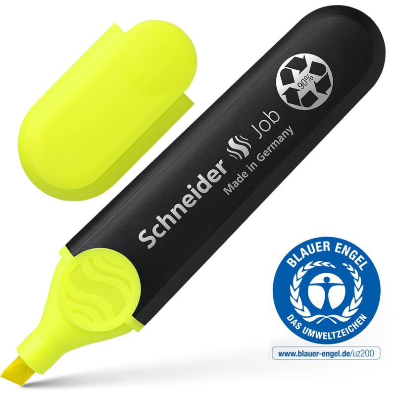 Resaltador SCHNEIDER JOB Amarillo c/1 piezas