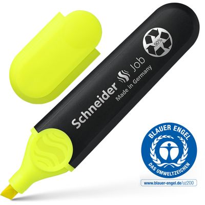 Resaltador SCHNEIDER JOB Amarillo c/1 piezas