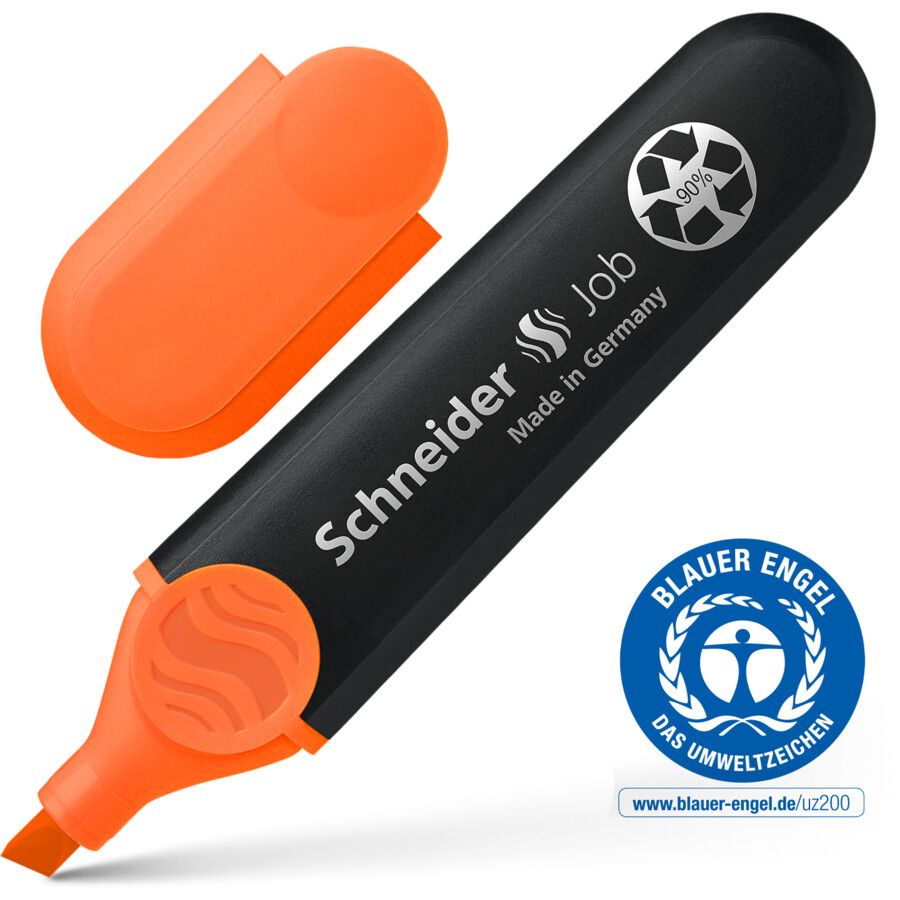 Resaltador SCHNEIDER JOB Naranja c/1 piezas