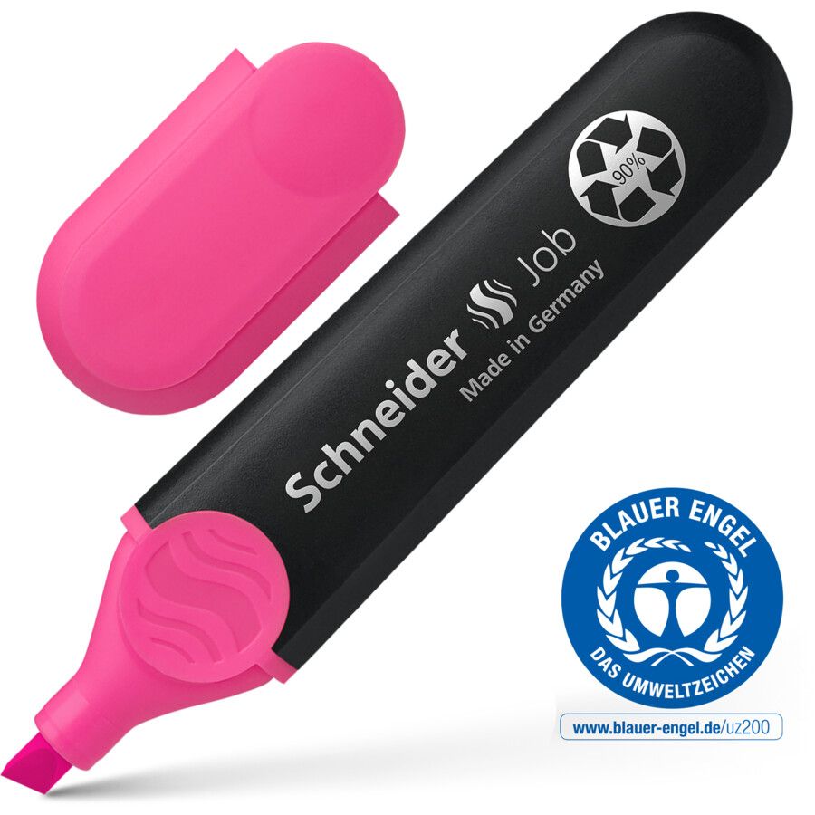 Resaltador SCHNEIDER JOB Rosa c/1 piezas