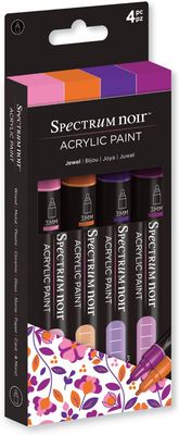 Marcador Acrílico JOYA Spectrum Noir c/4 piezas