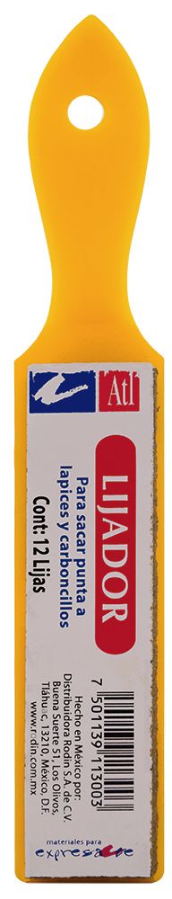 Lijador especial para afilar lápices, carboncillos y tizas c/1 pieza