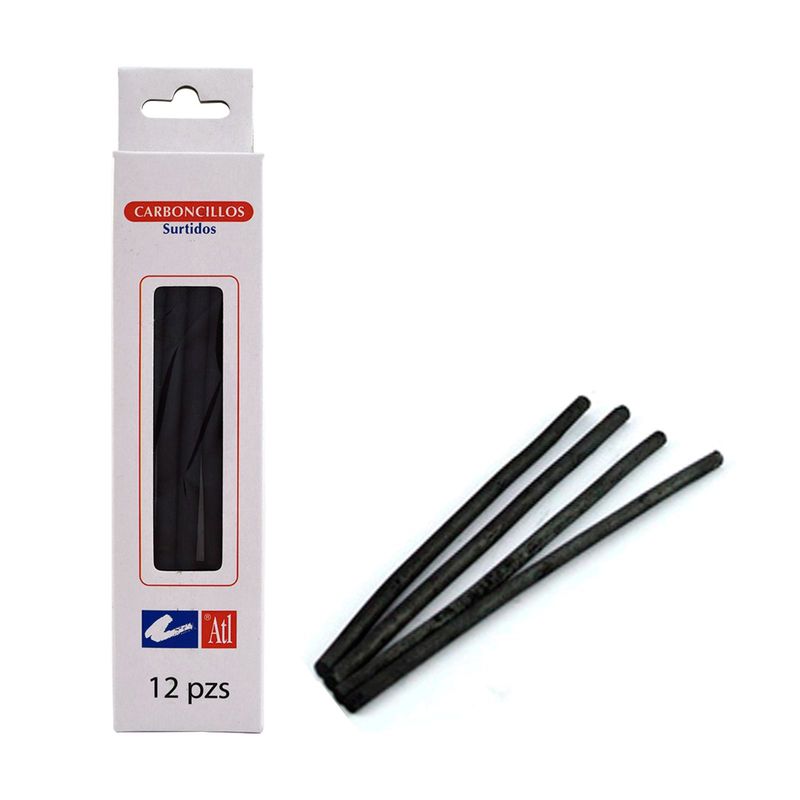 Carboncillo Delgado ATL con 12 piezas