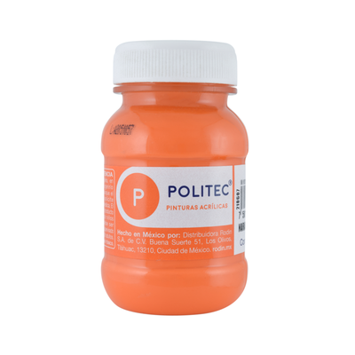 Acrílico POLITEC Naranja Claro 100ml c/1 pieza