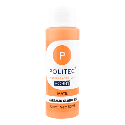 Acrílico POLITEC Hobby Mate Naranja Claro 60 ml c/1 pieza