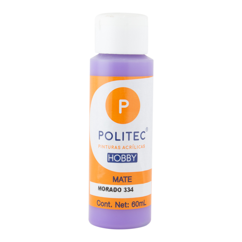 Acrílico POLITEC Hobby Mate Morado 60 ml c/1 pieza