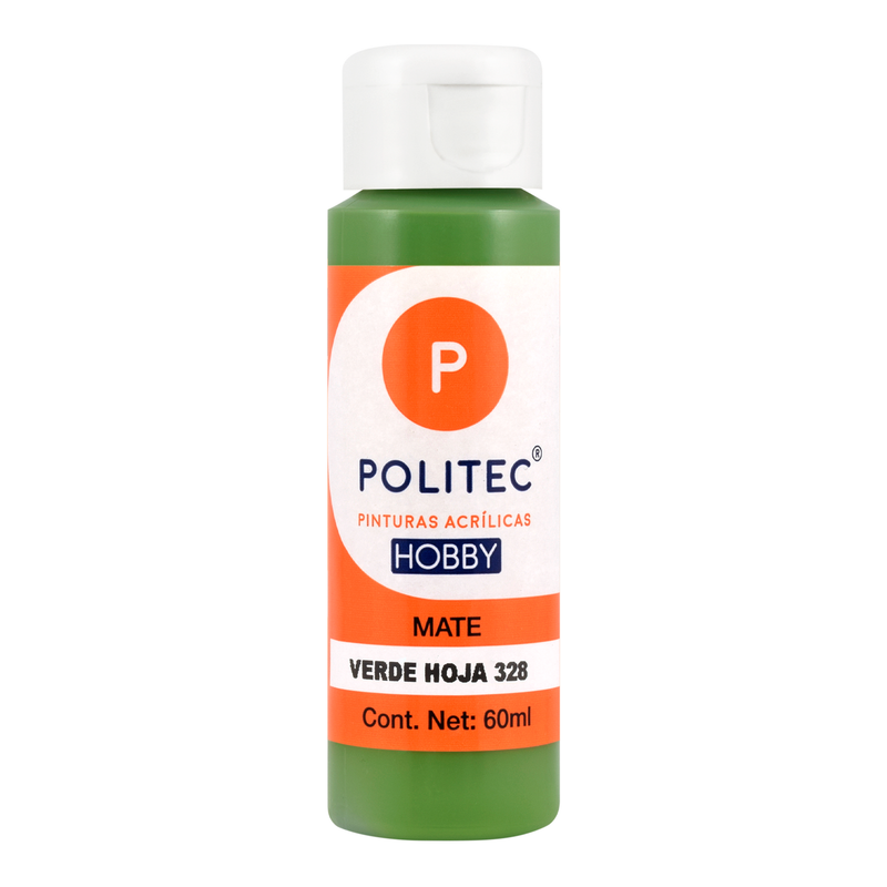 Acrílico POLITEC Hobby Mate Verde Hoja 60 ml c/1 pieza