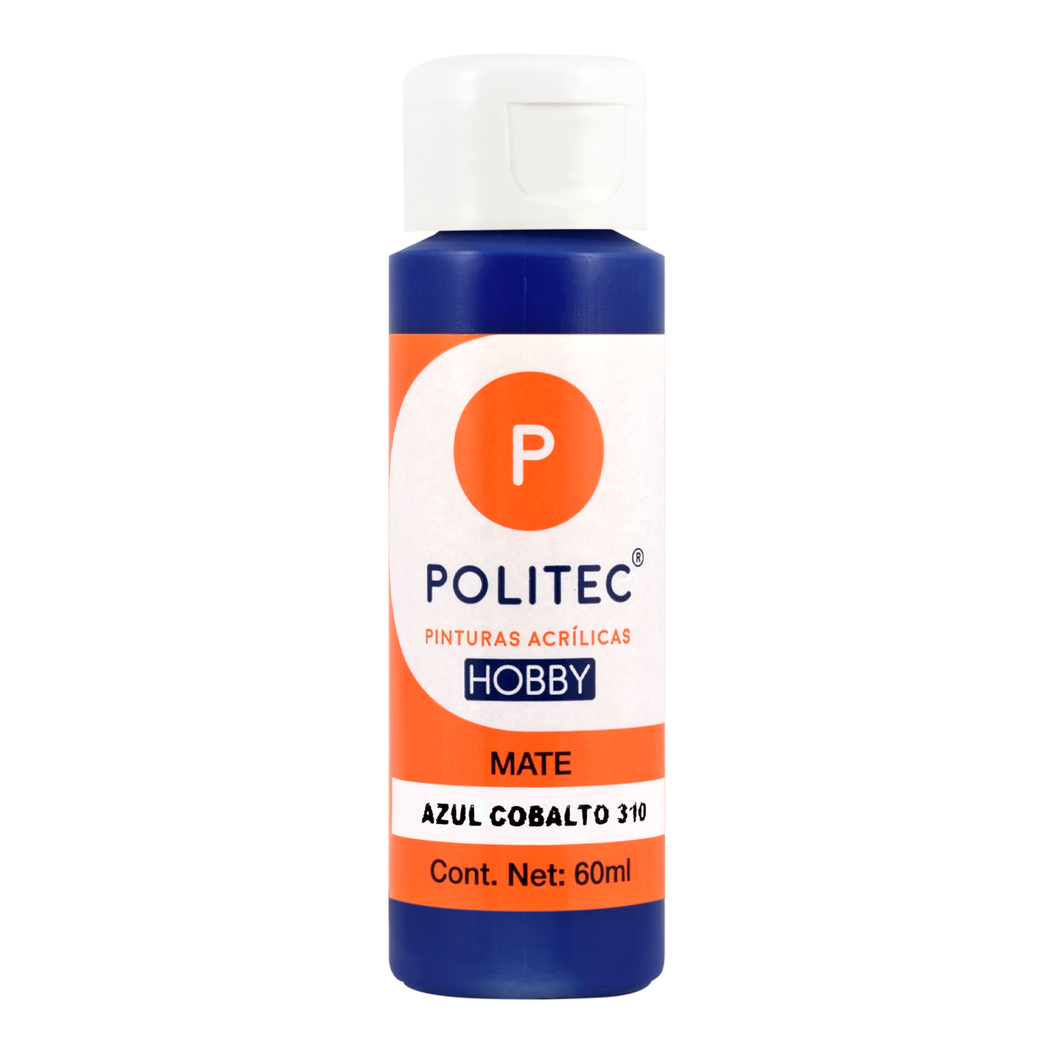 Acrílico POLITEC Hobby Azul Cobalto 60 ml c/1 pieza