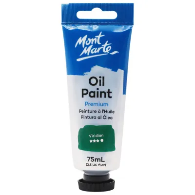 Tubo de pintura al óleo de primera calidad de 75 ml - Viridian. Mont Marte