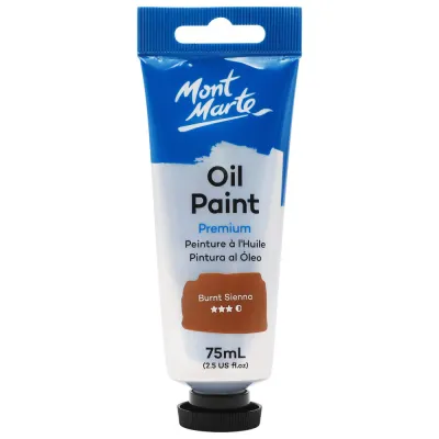 Tubo de pintura al óleo de primera calidad de 75 ml- Siena tostada. Mont Marte