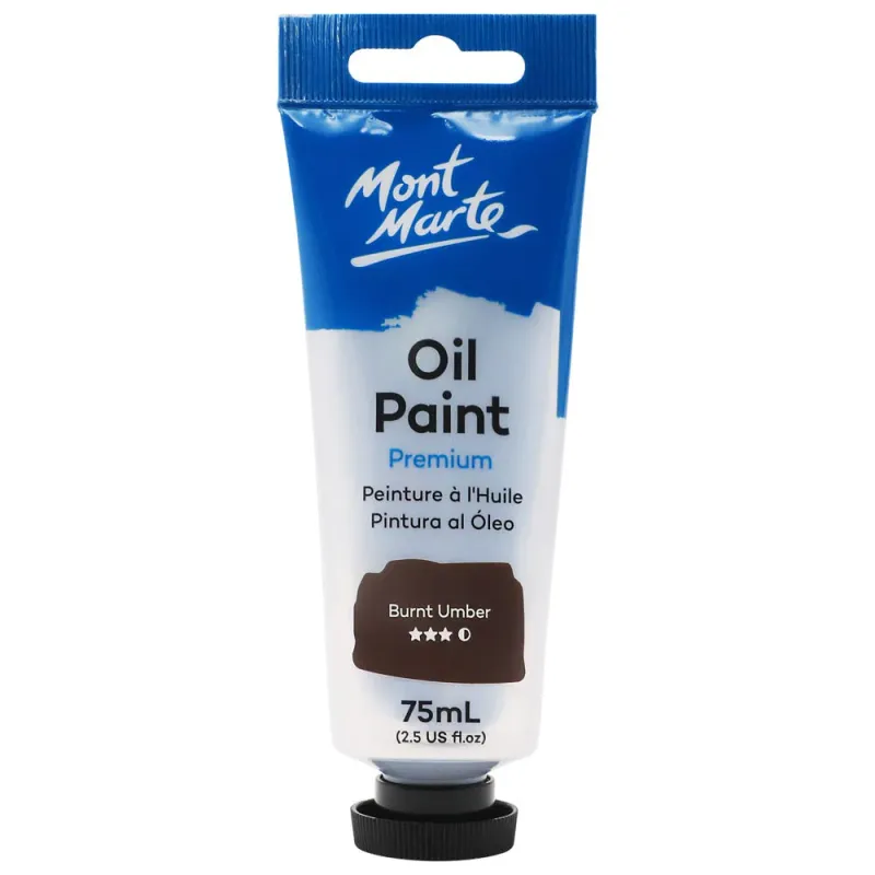 Tubo de pintura al óleo de primera calidad de 75 ml- Sombra tostada