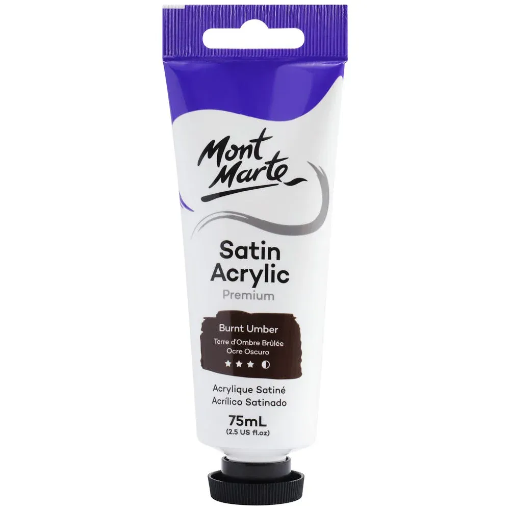 Pintura Acrílica en tubo de 75 ml- Sombra Tostada, Mont Marte