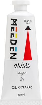 Pintura al Óleo Profesional MEEDEN Rojo Escarlata tubo de 60 ml.