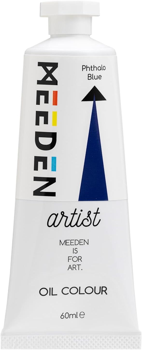 Pintura al Óleo Profesional MEEDEN Azul Pétalo tubo de 60 ml.