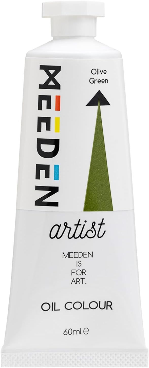 Pintura al Óleo Profesional MEEDEN Verde Oliva, tubo de 60 ml.