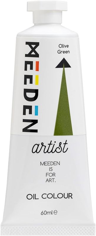 Pintura al Óleo Profesional MEEDEN Verde Oliva, tubo de 60 ml.