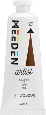 Pintura al Óleo Profesional MEEDEN Rojo Ocre, tubo de 60 ml.