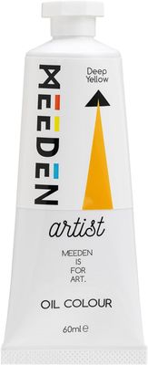 Pintura al Óleo Profesional MEEDEN Amarillo Intenso, tubo de 60 ml.