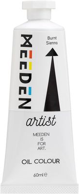 Pintura al Óleo Profesional MEEDEN Siena Quemada, tubo de 60 ml.