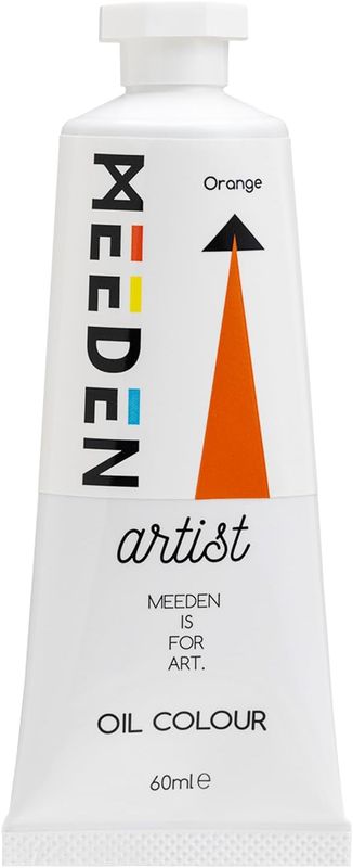 Pintura al Óleo Profesional MEEDEN Naranja, tubo de 60 ml.