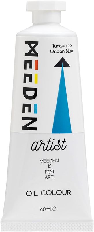 Pintura al Óleo Profesional MEEDEN Azul Turquesa, tubo de 60 ml.