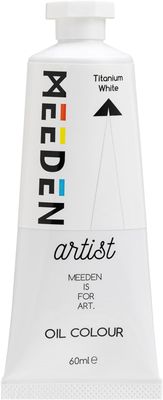 Pintura al Óleo Profesional MEEDEN Blanco Titanio, tubo de 60 ml.