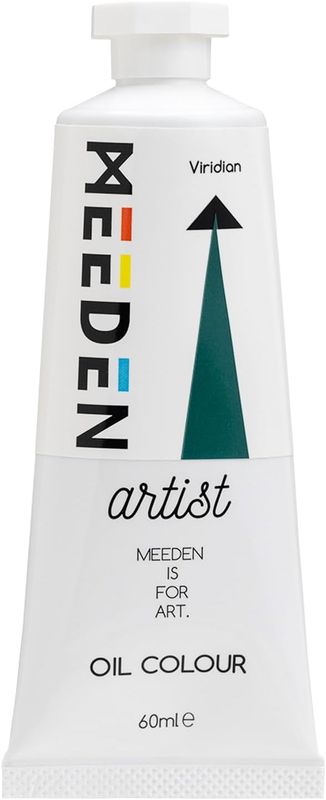 Pintura al Óleo Profesional MEEDEN Viridian, tubo de 60 ml.