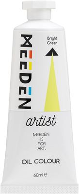Pintura al Óleo Profesional MEEDEN Verde Brillante, tubo de 60 ml.