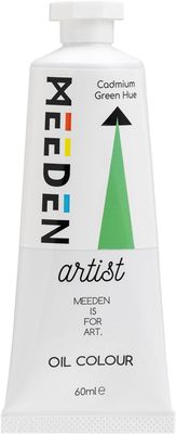 Pintura al Óleo Profesional MEEDEN Verde Cadmio, tubo de 60 ml.