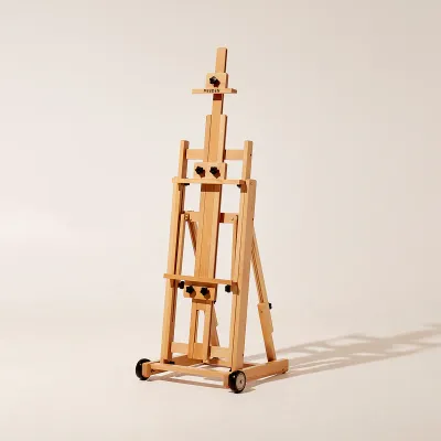 Caballete de estudio versátil con estructura en H de MEEDEN, ancho 14 cm