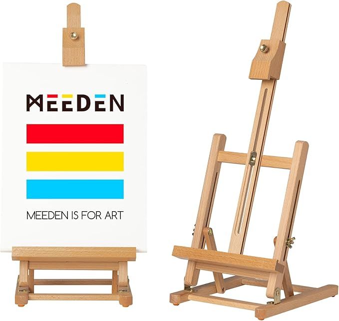 MEEDEN Caballete de mesa para pintar caballete con marco en H,  16&quot;