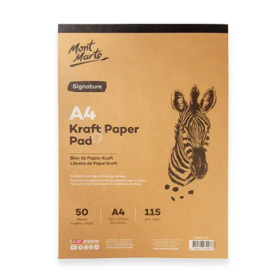 Block de Papel Kraft Montmarte A4  c/50 hojas