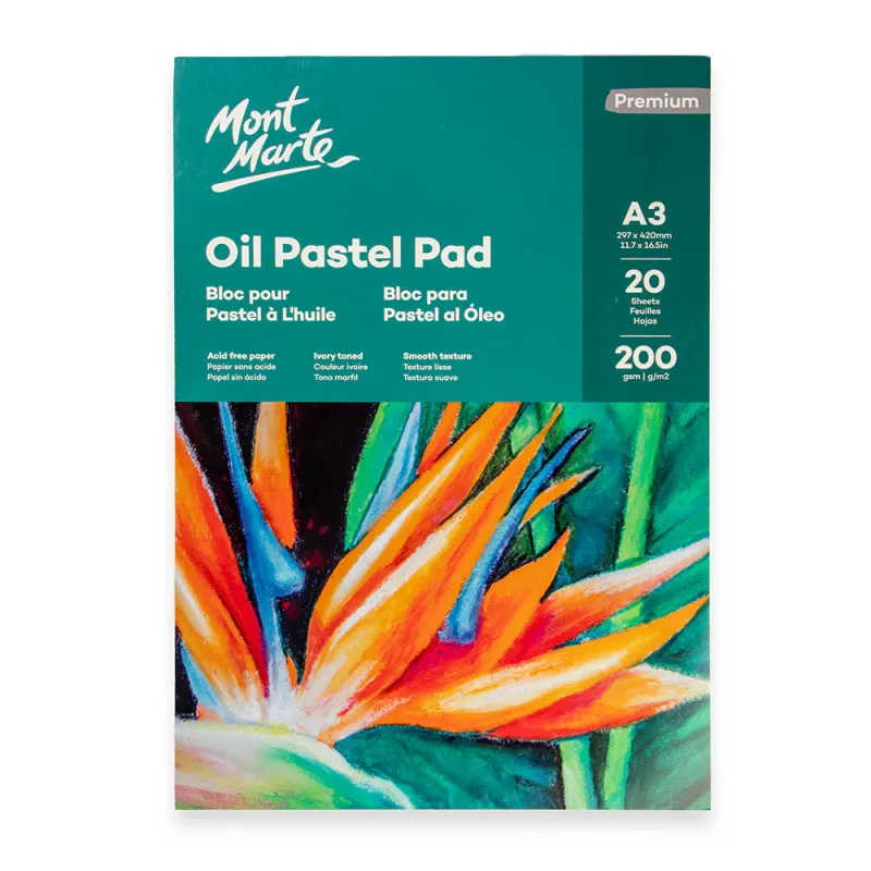 Bloc de Pastel al Óleo Premium Montmarte A3 20 Hojas 200g
