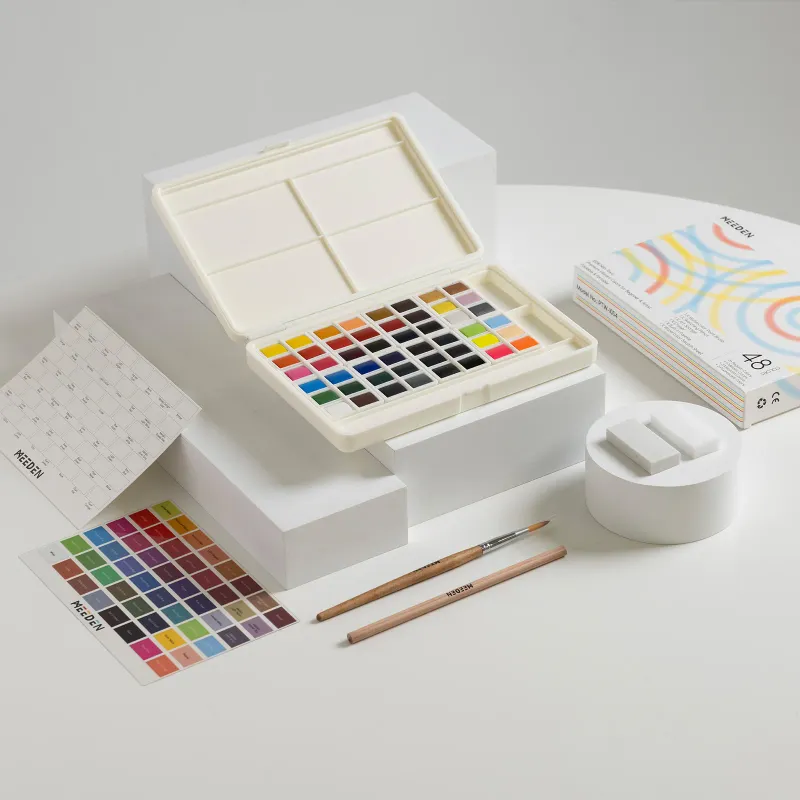 MEEDEN Set de acuarela sólida de 48 colores
