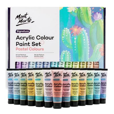 Juego de pintura acrílica Pastel Montmarte, 24 unidades de 36 ml