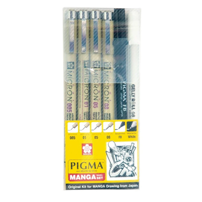 Set Pigma Manga Con 6 Piezas
