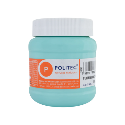 Pintura Acrilica Politec Verde Palido 250 ml. #333