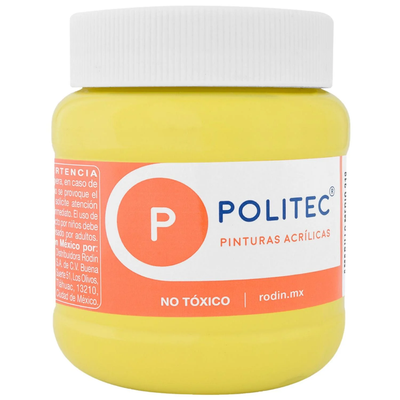 Pintura Acrílica POLITEC Amarillo Medio 250ml. #318