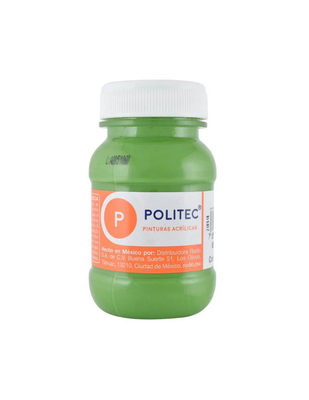 Pintura Acrílica POLITEC Verde Hoja #328 100ml.