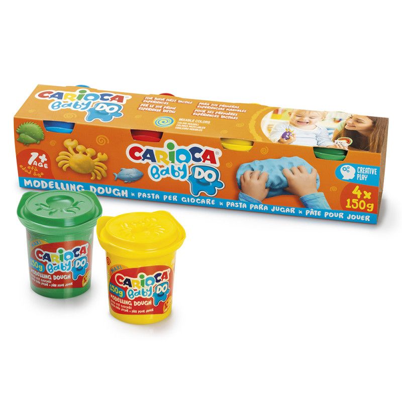 BABY DO Plastilina CARIOCA C/4 piezas de 150 grs.