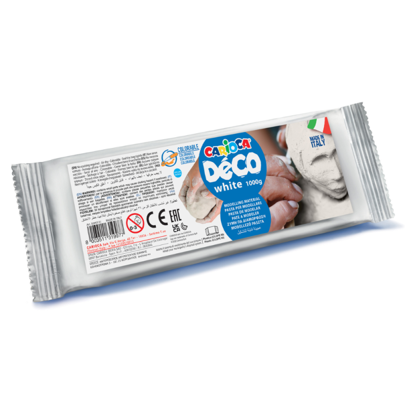 Pasta de Moldear CARIOCA Blanca 1Kgs.