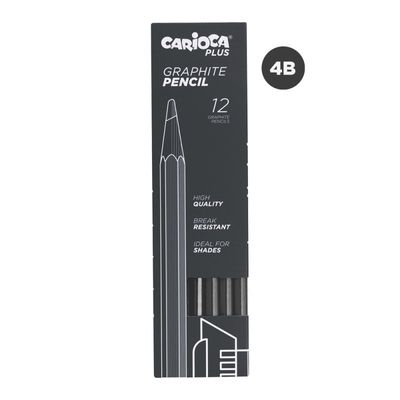 CARIOCA Plus Lápiz de grafito 1 pieza 4B