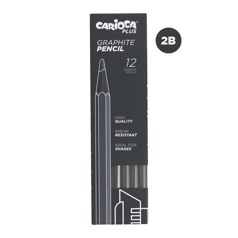 CARIOCA Plus Lápiz de grafito 1 pieza 2B