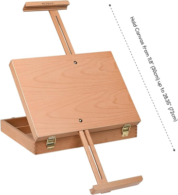 MEEDEN Caballete de mesa para pintar con capacidad para lienzo de hasta 28 pulgadas