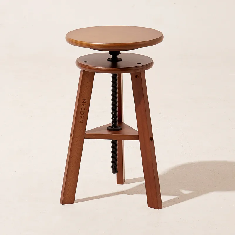 Taburete de dibujo de madera MEEDEN con altura ajustable - Nogal