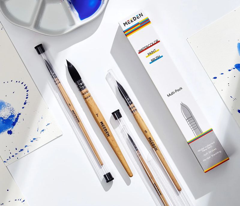 Pinceles Profesionales de Acuarela MEEDEN