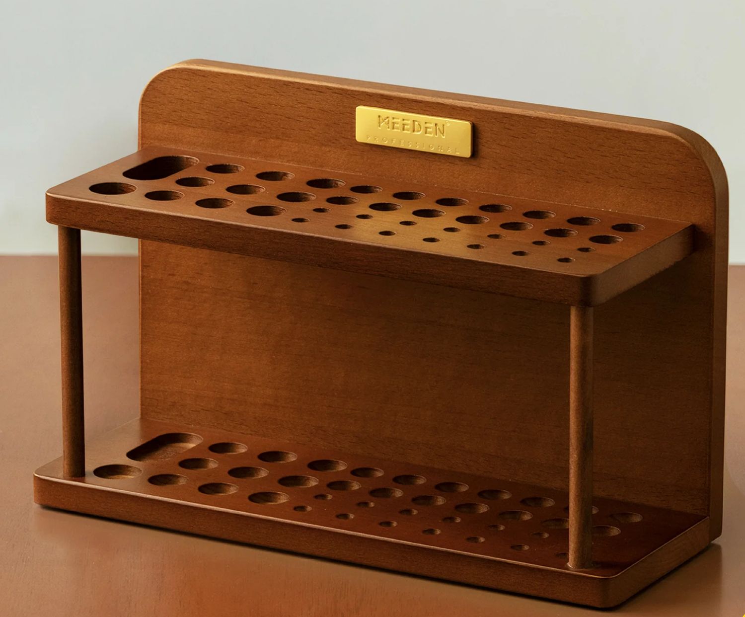 Organizador de pinceles de madera MEEDEN