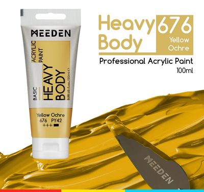 PINTURA AMARILLO OCRE ACRILICA CUERPO PESADO PRIMERA CALIDAD EN TUBO DE 100 ml MEEDEN PINTURA AMARILLO OCRE ACRILICA CUERPO PESADO PRIMERA CALIDAD EN TUBO DE 100 ml MEEDEN