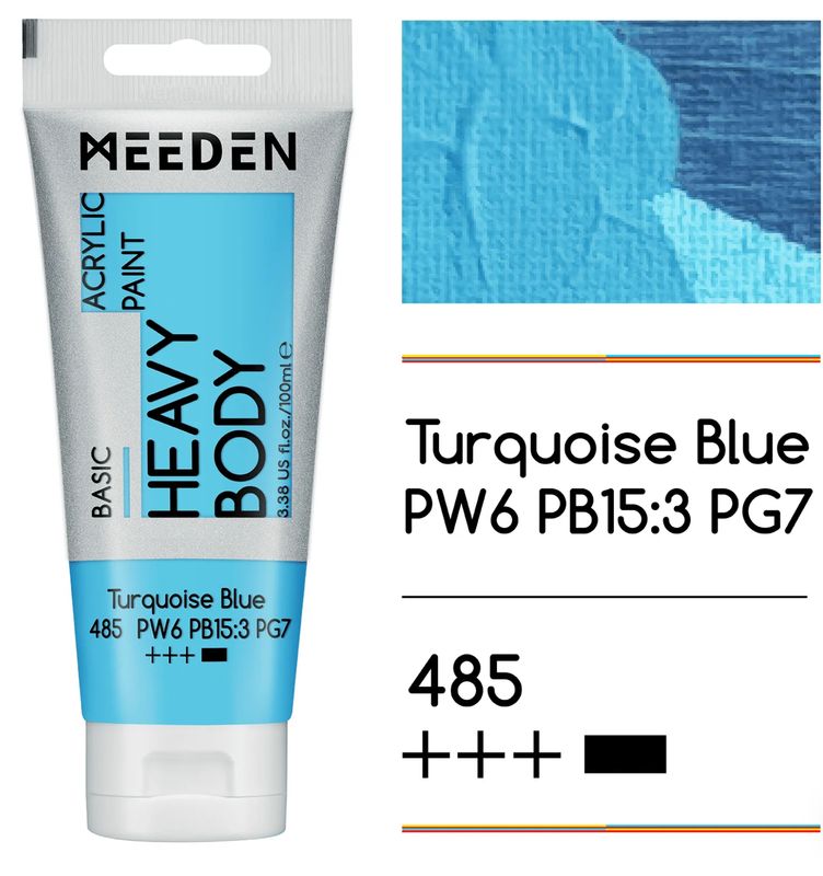 PINTURA TURQUESA ACRILICA CUERPO PESADO PRIMERA CALIDAD EN TUBO DE 100 ml MEEDEN PINTURA TURQUESA ACRILICA CUERPO PESADO PRIMERA CALIDAD EN TUBO DE 100 ml MEEDEN
